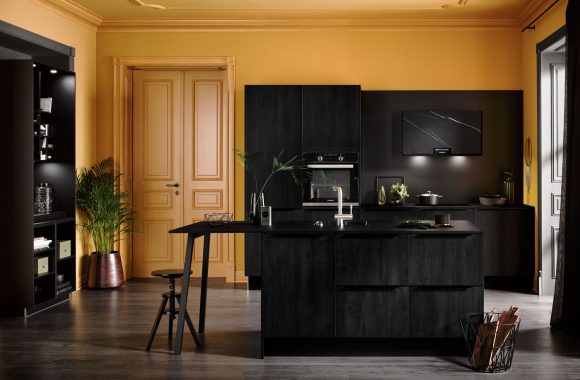 Küchenmodelle Küche mit dunklen Fronten